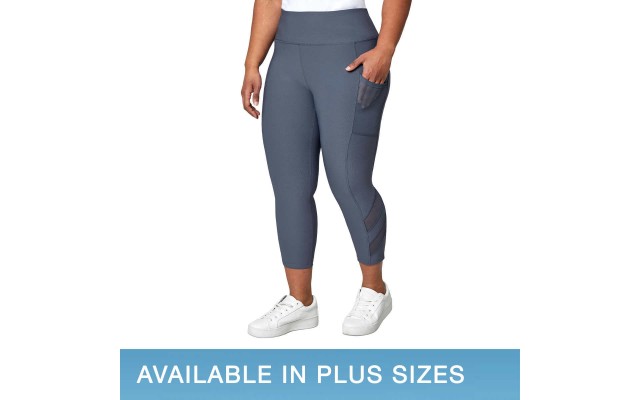  Ladies' Mesh Capri, Purple, Small