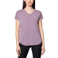 Mondetta Ladies' Short Sleeve Tee, Purple, Large