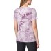  Ladies' Tie Dye Tee, 2-Pack, Purple, Medium