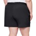  Ladies' Woven Short, Black, Large