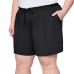  Ladies' Woven Short, Black, Medium