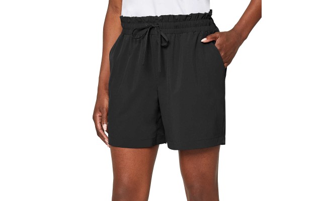  Ladies' Woven Short, Black, Medium