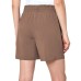  Ladies' Woven Short, Tan, Large