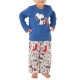  Matching Toddler Snoopy Holiday Family Pajama Set, Gray/Blue, 4T