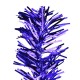  National Tree 2′ Tinsel Tree-Black and Purple