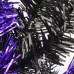  National Tree 2' Tinsel Tree-Black and Purple