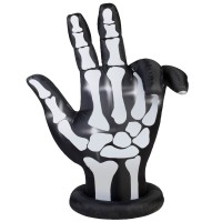 National Tree Company National Tree 7' Inflatable Animated Skeleton Hand with Lights Inside