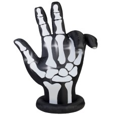 National Tree Company National Tree 7' Inflatable Animated Skeleton Hand with Lights Inside