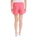  Ladies' Linen Blend Short, Red, Medium