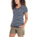  Ladies' Logo Tee, Blue, Medium