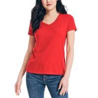 Nautica Ladies' Logo Tee, Red, X-Large