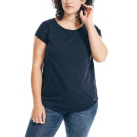 Nautica Ladies' Slub Tee, Blue, X-Large