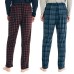  Men’s Lounge Pant, 2-Pack, Dark Red, 3X-Large