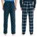 Men’s Lounge Pant, 2-Pack, Blue, 3X-Large