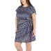  Ladies' Knot Dress, Blue, 3X