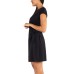  Ladies' Knot Dress, Black, 2X