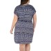  Ladies' Knot Dress, Blue, 3X