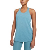 Nike Women’s Elastika T-Back Logo Top, Blue, Large