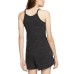  Women’s Gym Vintage Romper, Black, Small