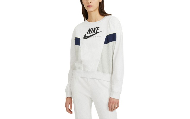  Women’s Heritage Colorblocked Sweatshirt, Light Grey, Small