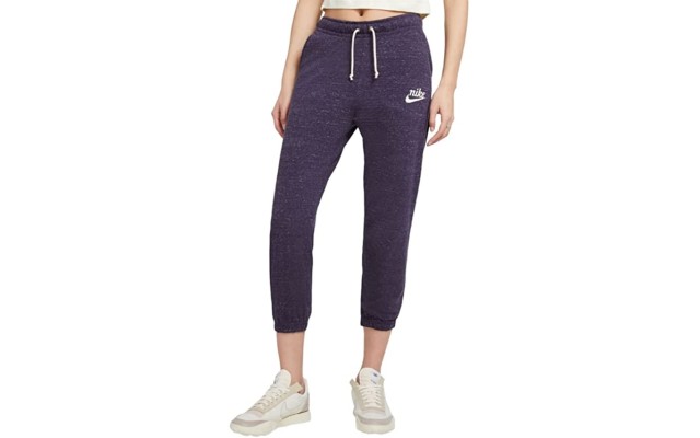  Women’s Plus Size Gym Vintage Capri Pants, Dark Raisin, Large