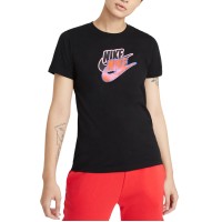 Nike Women’s Sportswear Cotton Logo T-Shirt, Black, Small