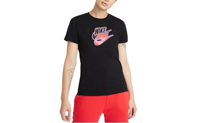  Women’s Sportswear Cotton Logo T-Shirt, Black, Small