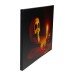   Skull Halloween Wall Art - Black and Orange LED Lighted
