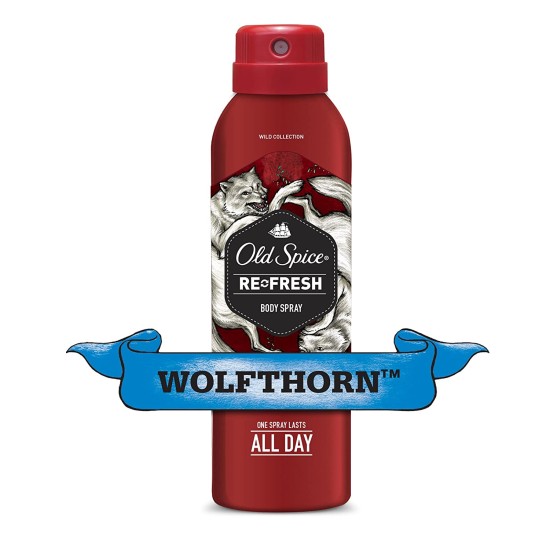  Wild Collection Wolfthorn Men’s Body Spray 3.75 Ounce, Wolfthorn, 2 Pack