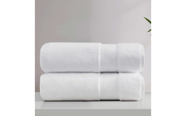 Opulence 2-piece Bath Towel Set, White