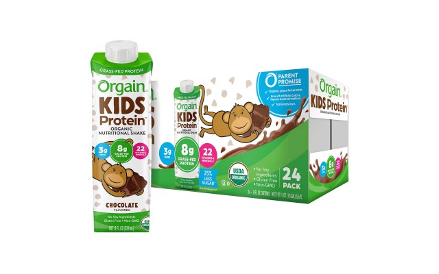  USDA Organic Kids Nutritional Protein Shake, Chocolate, 8 fl oz, 24-count