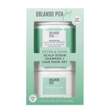 ORLANDO PITA Play Detox Scalp Scrub Shampoo & Hair Mask Set 12 oz, 2-pack