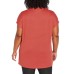  Ladies' Tunic Top, Red, XX-Large