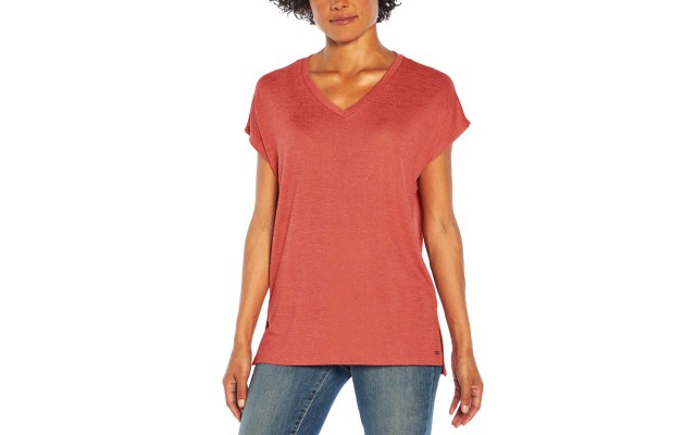  Ladies' Tunic Top, Red, XX-Large