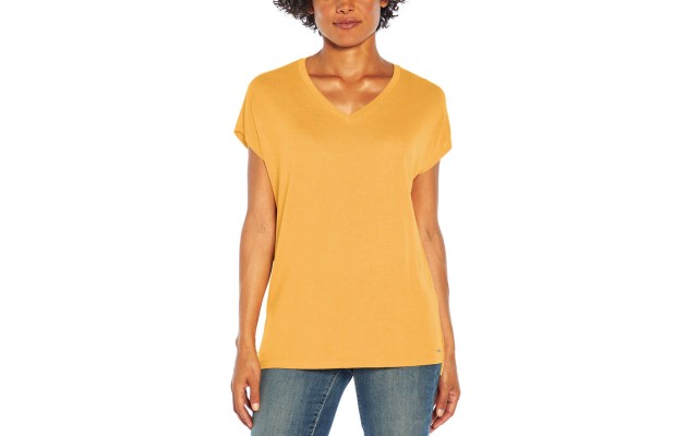  Ladies' Tunic Top, Yellow, Large