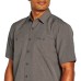  Men’s Short Sleeve Woven, Gray, Medium