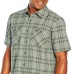  Men’s Short Sleeve Woven, Green, Small