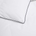  Feather Hungarian White Goose Down Comforter, Year Round Warmth, One Color, Queen