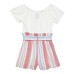 Paperdoll Youth Romper, White, One Color, Large (14/16)
