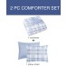  Aaron 2-Pc. Reversible Plaid Twin Comforter Set, Blue