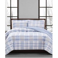Pem America Aaron 2-Pc. Reversible Plaid Twin Comforter Set, Blue