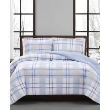 Pem America Aaron 2-Pc. Reversible Plaid Twin Comforter Set, Blue