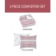  Holiday Fair Isle 3-Pc. Reversible King Comforter Set, RED