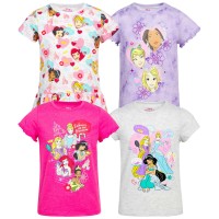 Princess Kids' 4-pack Tee, One Color, 5