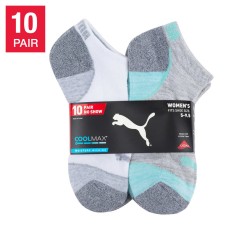 PUMA Ladies' No Show Sock10-pair