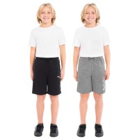 PUMA Youth 2-pack Short, Black, Small (7/8)