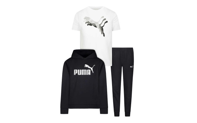  Youth 3-piece Fleece Set, Black, One Color, X-Small (5/6)