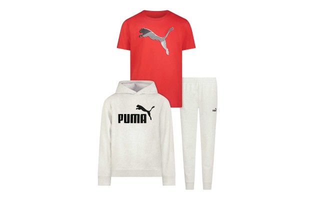  Youth 3-piece Fleece Set, Red, One Color, X-Small (5/6)