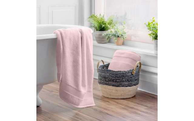 Purely Organic 2-piece Bath Towel Set, Pink