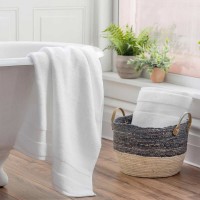 Purely Organic 2-piece Bath Towel Set, White